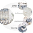 thumbnail image 3 of Fall White Pumpkin Bathroom Shower Curtains with 12 Hooks Waterproof Shower Curtain for Stalls and Bathtubs Autumn Thanksgiving Blue Leaves Farmhouse Decorative Bathroom Curtain 36x72 Inches, 3 of 9