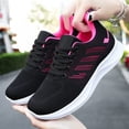 thumbnail image 4 of Walking Shoes Women,Womens Slip On Shoes,Womens Gym Shoes,Womens Sneakers Lightweight Running Shoes Mesh Breathable Fashion Sneakers Athletic Comfortable Casual Non Slip Walking Shoes,Hot Pink,7, 4 of 9