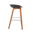 thumbnail image 2 of Bronte Living 26 inch Modern Polypropylene Counter Stool with Footrest for Kitchen, Restaurant - Series Connor - Set of 2, 2 of 7
