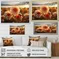thumbnail image 4 of Designart "Dahlia landscape At Sunset" Floral Floater Framed Canvas Art Print, 4 of 7