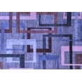 thumbnail image 1 of Ahgly Company Machine Washable Indoor Rectangle Oriental Blue Modern Area Rugs, 8' x 12', 1 of 4