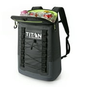 Titan by Arctic Zone 24 Can, 16 Quart Welded Cooler Backpack with Waterproof Exterior, Black