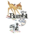 thumbnail image 2 of Boy's Bambi Movie Logo With Flower and Thumper  Graphic Tee White Medium, 2 of 4