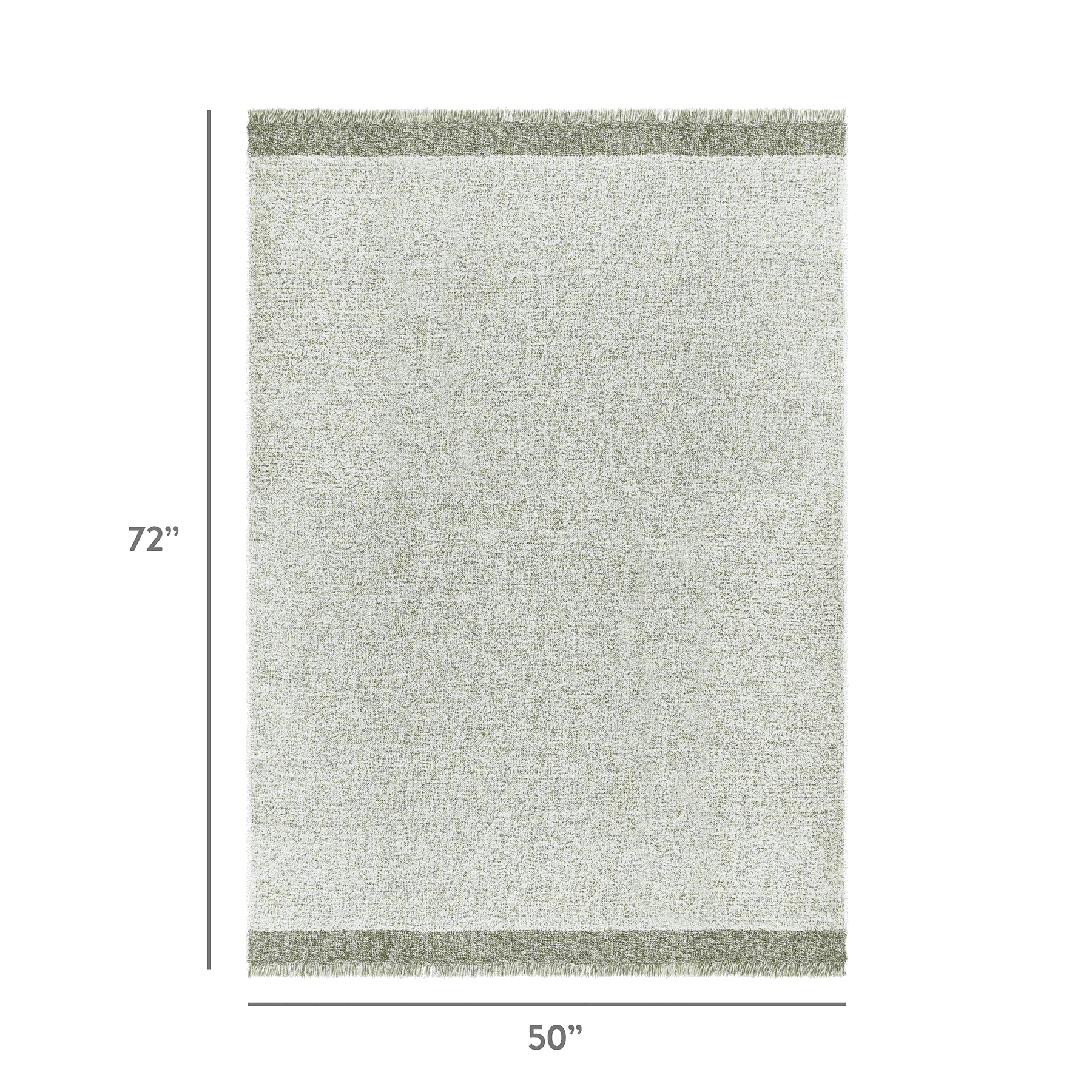 Mainstays Melange Throw Blanket, Bay Leaf, 50 in x 72 in