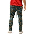 thumbnail image 4 of Ma Croix Men's Gold Chain Stripe Track Pants with Zipper Ankles, 4 of 8