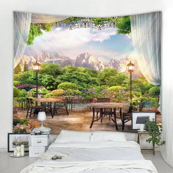 3D Beautiful Tapestry Wall Hanging Psychedelic Mandala Wall-mounted Bohemian Hippie Tapest