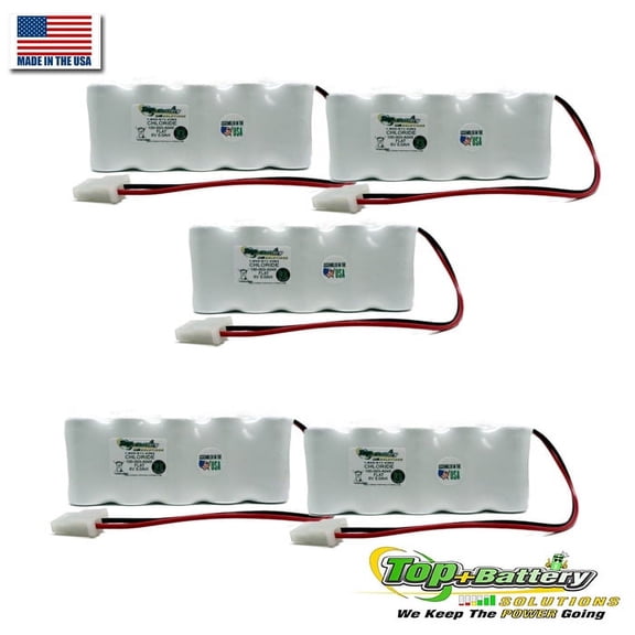 Emergency Exit Lighting Battery For Lithonia ELB0604N 100003A045 Flat Pack Qty.5