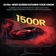 thumbnail image 4 of Suevery 34" Ultrawide Curved Gaming Monitor - 165Hz, WQHD/3440x1440P, 1500R, HDMI/DP, Black, 4 of 9