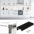 thumbnail image 4 of 8 Pcs Invisible Cabinet Handles Stainless Steel Drawer Pulls Modern Square Furniture Pulls Kitchen Cabinet Handle For Desks, Drawers, Cabinets, Cupboa, 4 of 5