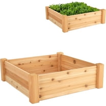 Epic Gardening 3-Minute Raised Garden Bed, Expandable Garden Space, Western Red Cedar Planter, Tool-Free Assembly, Outdoor Yard Use