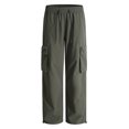 thumbnail image 5 of Dpytoraw Men's Cargo Hiking Pants Multiple Pockets Water Resistant Lightweight Outdoor Trousers Green L, 5 of 5