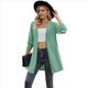thumbnail image 1 of Cárdigan de Larga con Abertura Frontal para Mujer Verde XXL, 1 of 10