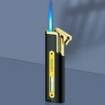 thumbnail image 7 of Taicans Metal Torch Lighter with Adjustable Blue Jet Flame,Windproof Refillable Butane Lighter for Outdoor BBQ,Cooking,Camping & Survival - Compact Men's Gift (3.3x0.4x0.9in), 7 of 7