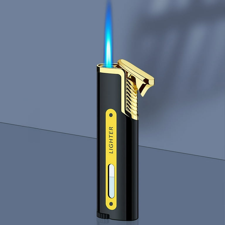 refillable gas cigarette lighter JGJJUGN Long Butane Torch Lighter with Adjustable Flame, Metal Windproof  Lighter, Mini Pocket Cigarette Lighter, Refillable Gas Lighter, Retro  Style,