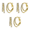 Yellow Gold, variant on Cate & Chloe Pack of 3 - Corina 18k Gold Plated 20mm Hoop Earrings with Swarovski Crystals Gift for Women