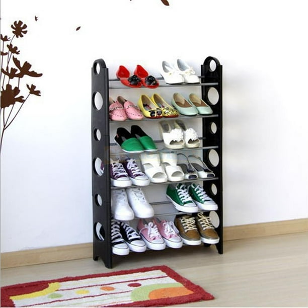 Ktaxon 18 Pair Shoe Rack 6 Tier Space Saving Organizer