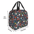 thumbnail image 3 of Lsque Holiday Christmas Cookies Pattern Lunch Bag Women/Men Insulated Lunch Box,Small Leakproof Cooler Food Lunch Containers Reusable High Capacity Lunch Tote Bags, 3 of 6