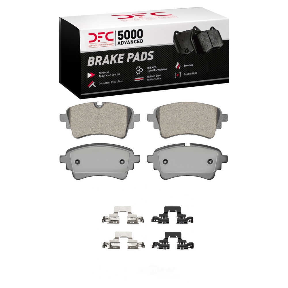 Dynamic Friction Company 1551-2364-02 DFC 5000 Advanced Brake Pads - Ceramic and Hardware Kit - OE