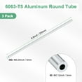 thumbnail image 3 of Tubo redondo de aluminio 6063 de 250 mm en paquete de 3, tubo de aluminio sin costura de 3 mm ID 6 mm OD para manualidades DIY [0.12x0.24x9.8IN], 3 of 7