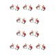 thumbnail image 2 of Kearding Pinzas navideñas para el cabello Barrette Ciervo Cuerno Horquilla Cabeza Decoración Accesorios Sombreros Festival Adornos Niños Adultos Rojo Rojo 10piezas Kearding CBP547530, 2 of 4