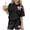 Black, variant on Auroural girls clothes 10-12 outfits under $21 Children's Summer Leisure Round Neck Short Sleeves Top And Shorts Two-piece Set For Kids