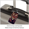 thumbnail image 3 of Square 2Pack PU Leather Tiger Cruise Luggage Tag with Privacy Cover and Name ID Tag for Travel Handbags Backpacks Luggage Tags, 3 of 6
