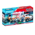 thumbnail image 2 of Set de Juego Playmobil Action Heroes Vehículo de rescate US Ambulance 93 Piezas, 2 of 4
