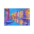 thumbnail image 4 of MKHERT Beautiful European Cityscape Venice Italy Modern Oil Painting Placemats Table Mats for Dining Room Kitchen Table Decoration 12x18 inch,Set of 6, 4 of 4