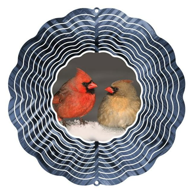 Next Innovations 101408001-CARDINALS 10 in. Cardinals Wind Spinner Yard Art