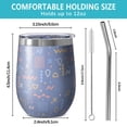 thumbnail image 5 of Modern 12oz Stainless Steel Insulated Wine Tumbler with Lid and Straw – Double Wall Vacuum Mug for Hot & Cold Drinks, 304 Steel Interior, Sweat-Free Design, 5 of 5