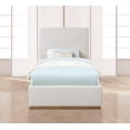 thumbnail image 4 of Maklaine Contemporary 52''H x 43.5''W x 82.5''D Cream Fabric Twin Bed, 4 of 8