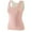 Pink, variant on Thermal Tank Tops Women Underwear Tops Sleeveless Undershirt Cotton Camisole Women Warm Base Layer for Women Black XXL
