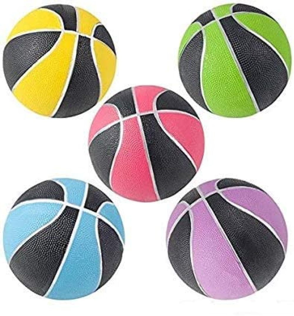 LueInJoy Assorted 7 Mini Basketball Party Favors (10 Pack)