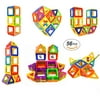 Magnetic Blocks STEM Educational Toys Magnet Building Block Tiles Set for Boys and Girls by Coodoo-56pcs