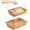 15.75x11.81'', variant on 2 Pack Wicker Large Bread Basket with Acrylic Lid Housewarming Gift Woven Rectangular Imitation Rattan Fruit Basket with Cover for Serving Food Display Tabletop Home Kitchen(13.78x9.84'')