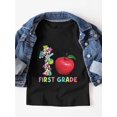 thumbnail image 2 of Kids First Grade Birthday Teacher's Helper Graphic T-Shirt - Soft Pastel Pink Cotton Top for Boys & Girls, Back to School outfits, First Day of School, easy-Care everyday Classroom apparel, 2 of 5