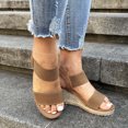 thumbnail image 4 of Sandalias Plataforma Elegantes para Mujer Cuña Cómodas Fiestas Y, 4 of 8