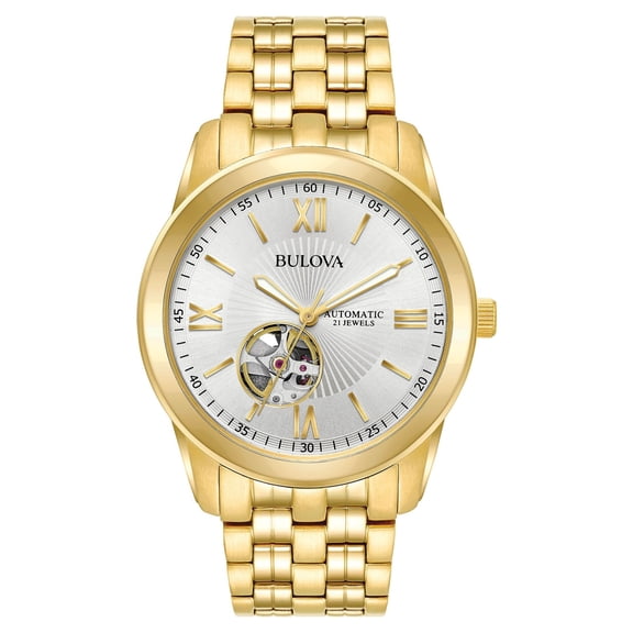 Bulova Men's Goldtone Stainless Steel Automatic Bracelet Watch