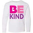 thumbnail image 3 of Inktastic Be Kind Logo in Pink and Purple Long Sleeve Youth T-Shirt, 3 of 5