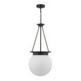 thumbnail image 2 of Matte Black Three Light Pendant from the Manor Collection, 2 of 6