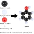 thumbnail image 4 of Modelo molecular de química de 472 piezas, con esfera atómica, enlace y nube de electrones, modelo a escala con forma de varilla y esfera química., 4 of 5
