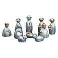 thumbnail image 4 of 10 piezas de estatuas del nacimiento de Jesús, adornos decorativos del pesebre, esculturas de resina para Plata, 4 of 9
