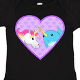 thumbnail image 4 of Inktastic Unicorn and narwhal cute couple Boys or Girls Baby Bodysuit, 4 of 5