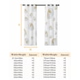 thumbnail image 6 of White Conch Coastal Blackout Curtains for Bedroom, Nautical Summer Beach Ocean Sea Thermal Insulated Kitchen Drapes with Grommets, Light Blocking Window Treatment, 2 Panels 42" x 54", 6 of 7
