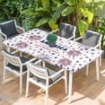 thumbnail image 2 of 4th of July Table Cloths for 3 Foot Rectangle Tables, Independence Day Blue Red Star Fireworks Patio Waterproof Elastic Fitted Tablecloths, Washable Rectangular Table Cover for Camping, 2 of 8