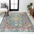 thumbnail image 5 of JONATHAN Y MODERN PERSIAN 5 x 8 Area Rug, Brooklyn Geometric Medallion - Blue/Multi, MDP207E-5, 5 of 9