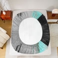 thumbnail image 5 of jejeloiu Splash Ink Bed Sheets,Black Gray Blue King Sheets For Girls Kids 4pcs, 5 of 7