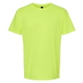 thumbnail image 5 of M&O Men’s Soft Touch Safety Green Hi Vis Work T-Shirt, Short Sleeve Crew Neck, 1-Pack, S-3XL, 5 of 5