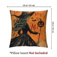 thumbnail image 4 of nygtbtfer Halloween Pillow Cover Witch Throw Pillowcase Orange Decorative Cushion Case for Farmhouse Home Sofa Couch Chair Car, Set of 2 White, 4 of 7