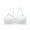 White, variant on Girls Training Bra Cotton Stretch Crop Cami Bralette Soft Everyday Bra